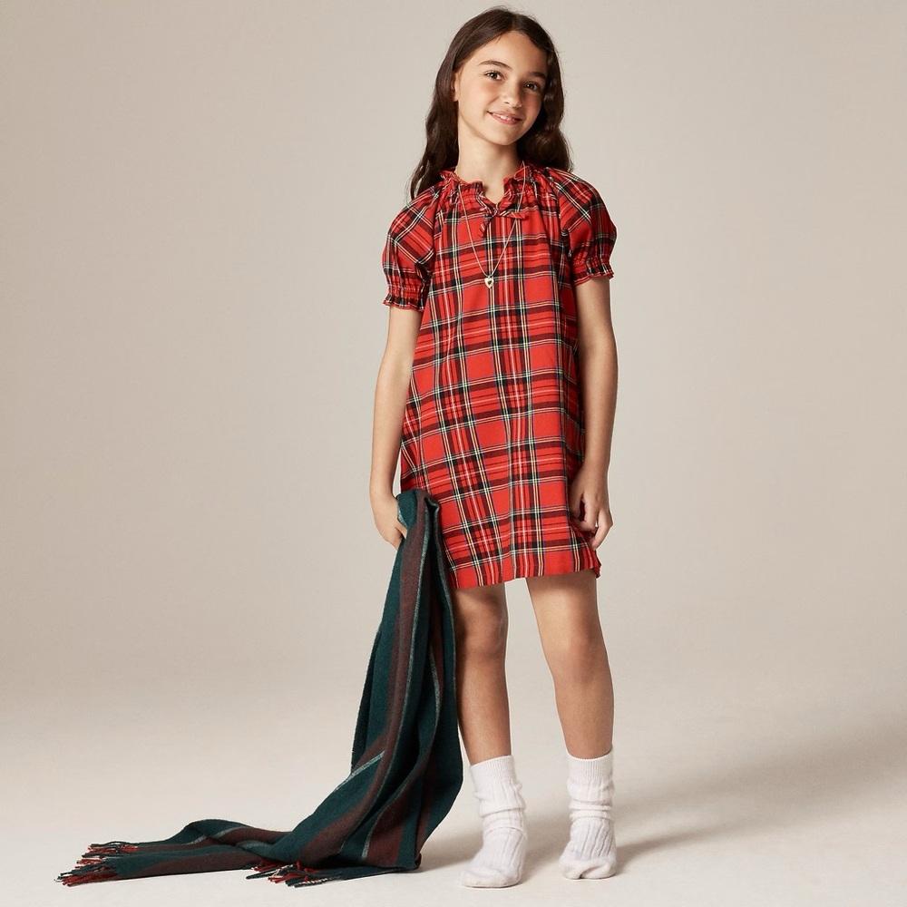 J. Crew Girls' Red Flannel Nightgown